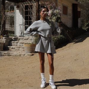 Brand New Sincerely Jules/Bandier Dahlia Sweatshirt Dress - Heather Grey